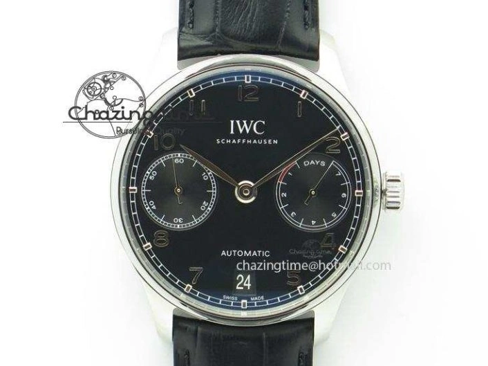 MIROTIME 1219 Affordable Portuguese Real PR Real Annual Calendar IW5035 ZF 1:1 Best Edition White Dial Blue Markers on Blue Leather Strap A 7143